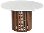 Masa dining, din lemn de acacia si blat din terrazzo, Brione