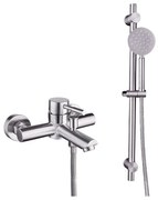 Baterie cada ,prindere perete, cu set de dus cu bara ,inox satinat ,TRENDY S