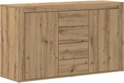 vidaXL Bufet cu sertar Stejar Artizanal 120 x 36 x 69 cm Lemn compozit