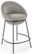 Scaun de bar tapitat H118 gri