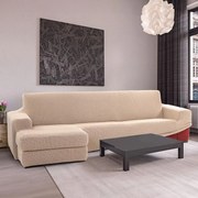 Nueva Textura Huse care se întind foarte bine NIAGARA smântânii canapea cu otoman stânga (l. 200 - 300 cm)