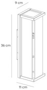Aplică de exterior Lucide 27885/02/30 CLAIRE 2xE27/15W/230V IP54