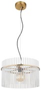 Lustra moderna suspendata GORLEY auriu, 40cm