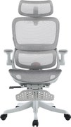 Scaun ergonomic SIHOO B100-PRO, cotiere 4D, tetiera 3D, mecanism multifunctional inclinare/blocare, suport picioare, pivotant, Mesh, Gri