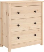 vidaXL Servantă, 70x35x80 cm, lemn masiv de pin