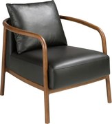 Fotoliu LUX design italian, Piele Naturala, Black