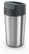 Cana termica Joseph Joseph Sipp  81133, 0,454 ml, Fara BPA, Otel inoxidabil, Inox/gri