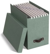 Organizator verde pentru documente din carton Johan Canvas Paper Laminate – Bigso