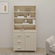 vidaXL Dulap înalt „HAMAR”, maro miere, lemn masiv de pin