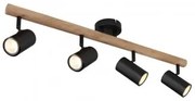Plafoniera rustica/spot 4 becuri GU10 Herti 57913-4 Globo