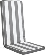 Pernă de scaun DKD Home Decor Gri Alb (42 x 4 x 115 cm)