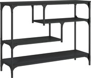 vidaXL Măsuță consolă, negru, 100x30x75 cm, lemn compozit