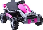 Kart Electric 2-in-1 NOVOKIDS TransformX, transformabil in masinuta electrica copii, baterie 24V, 2 motoare 380W, Roti EVA, Lumini LED, Muzica, Roz