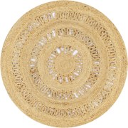 vidaXL Covor manual din iută împletită, 90 cm