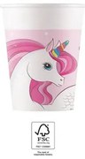 Unicorn Rainbow Colors pahar de hârtie 8 buc 200 ml FSC