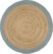 vidaXL Covor manual cu margine măslinie, 180 cm, iută