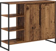 vidaXL Dulap lateral Lemn Vechi 96.5 x 30 x 75 cm Lemn compozit