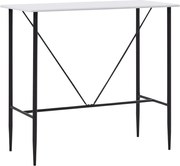 vidaXL Masă de bar, alb, 120 x 60 x 110 cm, MDF