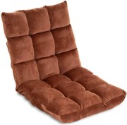 Fotoliu de podea extensibil, 60 x 52 x 53 cm, maro.