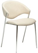 Scaun de dining crem tapițat Zone – DAN-FORM Denmark