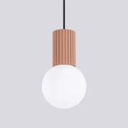 Lustră pe cablu Sollux SL.1734 HALO 1xG9/8W/230V d. 12 cm maro