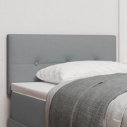 vidaXL Tăblie cu LED cu lumini cu bandă LED Gri deschis 80 cm țesătură