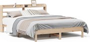 vidaXL Cadru de pat fără saltea, 140x190 cm, lemn masiv de pin