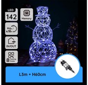 Aigostar-LED Decorațiune de Crăciun pentru exterior LED/3,6W/31/230V 6500K 60cm IP44 om de zăpadă