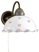Kolarz 731.61.160 - Lampă de perete NONNA 1xE27/75W/230V, decor floral, aur roz