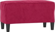 vidaXL Bancă, roșu vin, 70x35x41 cm, catifea