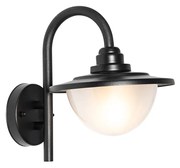 Lampa de perete clasică pentru exterior neagră IP44 - Bruges