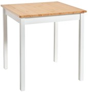 Masă dining din lemn de pin Bonami Essentials Sydney, 70 x 70 cm, natural-alb