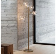 Lampadar LED Ideal Lux EQUINOXE 4xG4/2W/230V alamă/transparent