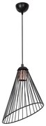 Lustra Elysse Metal Negru 24x83 cm