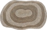 Covor din fibră de porumb împletit manual, natur, cu model abstract, 160 x 230 cm, „Raucourt”