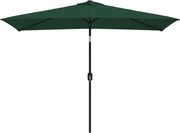 vidaXL Umbrelă de soare dreptunghiulară 200 x 300 cm, Verde
