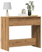 vidaXL Măsuță consolă, stejar artizanal, 89x41x76,5 cm, lemn prelucrat