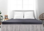 Cearsaf jersey din bumbac mako LUXORA 180x200 cm gri inchis