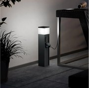 Eglo 901032 - Lampă de exterior cu 2 prize PARK, 1xE27/25W/230V, IP54, antracit