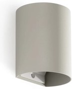 Aplica perete aluminiu gri, 1xGU10, SOLE round