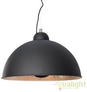 Lustra moderna, Pendul negru/ argintiu diametru 35cm, Studio A-36595 VC