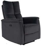 Fotoliu recliner Neptun velvet negru Blu19