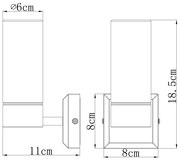 Aplică pentru baie Globo 7815 SPACE 1xE14/40W/230V IP44