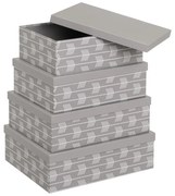 Cutii de depozitare 15 buc. din carton cu capac Route – Casa Selección