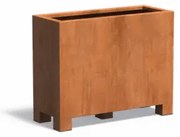 Vas de plante Corten - 100 x 40 x 80 cm