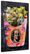 Tablou canvas Franklin Money 120x80 cm