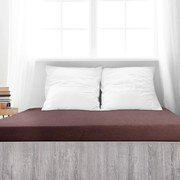 Cearșaf de pat 4Home din frotir Ideal maro închis , 60 x 120 cm, 60 x 120 cm