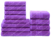 Set 12 Prosoape Maini Fata Corp, Bumbac 100%, 550g m ² - Mov