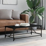 vidaXL Măsuță de cafea, negru, 100x50x35 cm, lemn prelucrat