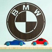 DUBLEZ | Sticker logo BMW din lemn pentru perete